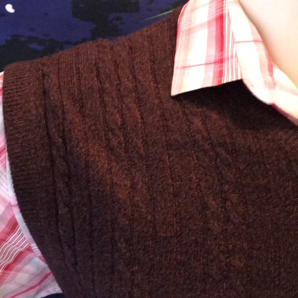 Geoffrey Beene V neck sweater Vest - Picture 4 of 17